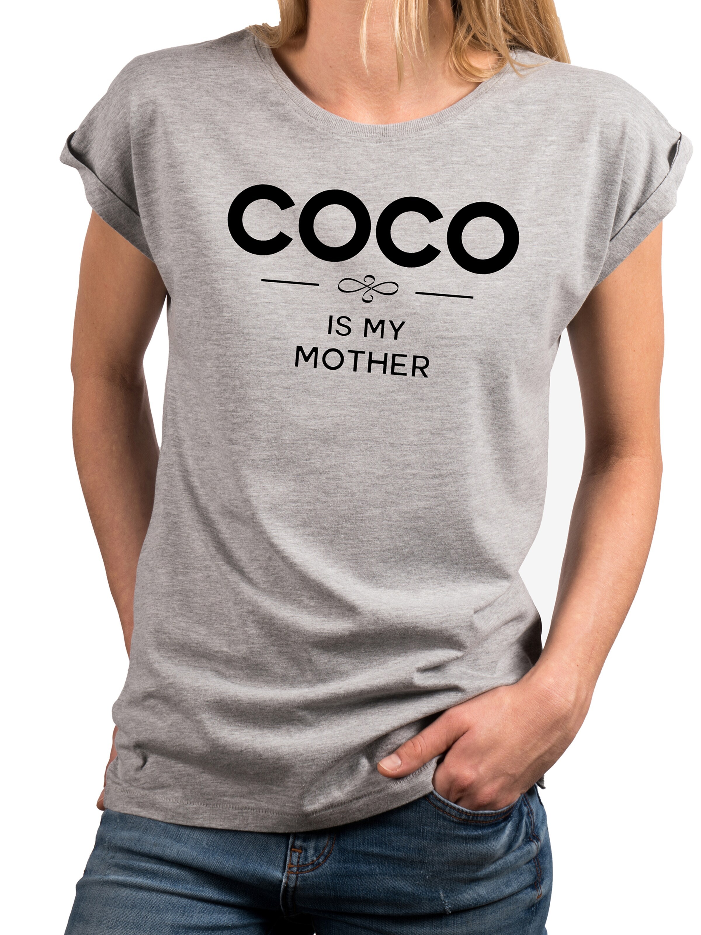 MAKAYA Shirt 'Cocois my Mother' in Grey