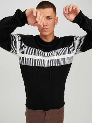 JACK & JONES Sweater 'KELVIN' in Black