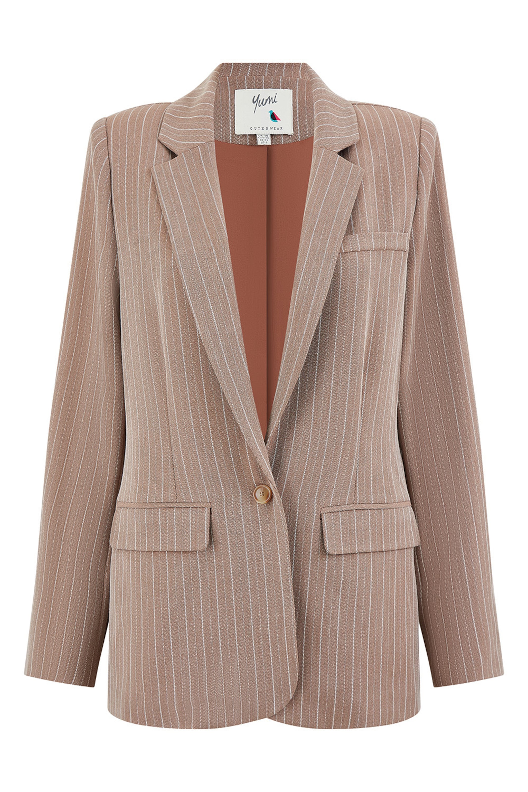 Yumi Blazer in Brown: front