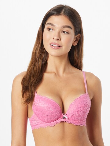 Push-up Reggiseno 'MOLLIE' di Boux Avenue in rosa: frontale