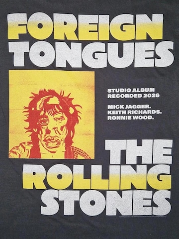 T-Shirt 'Rolling Stones Foreign Tongues Studioalbum T-Shirt' THE ROLLING STONES en noir