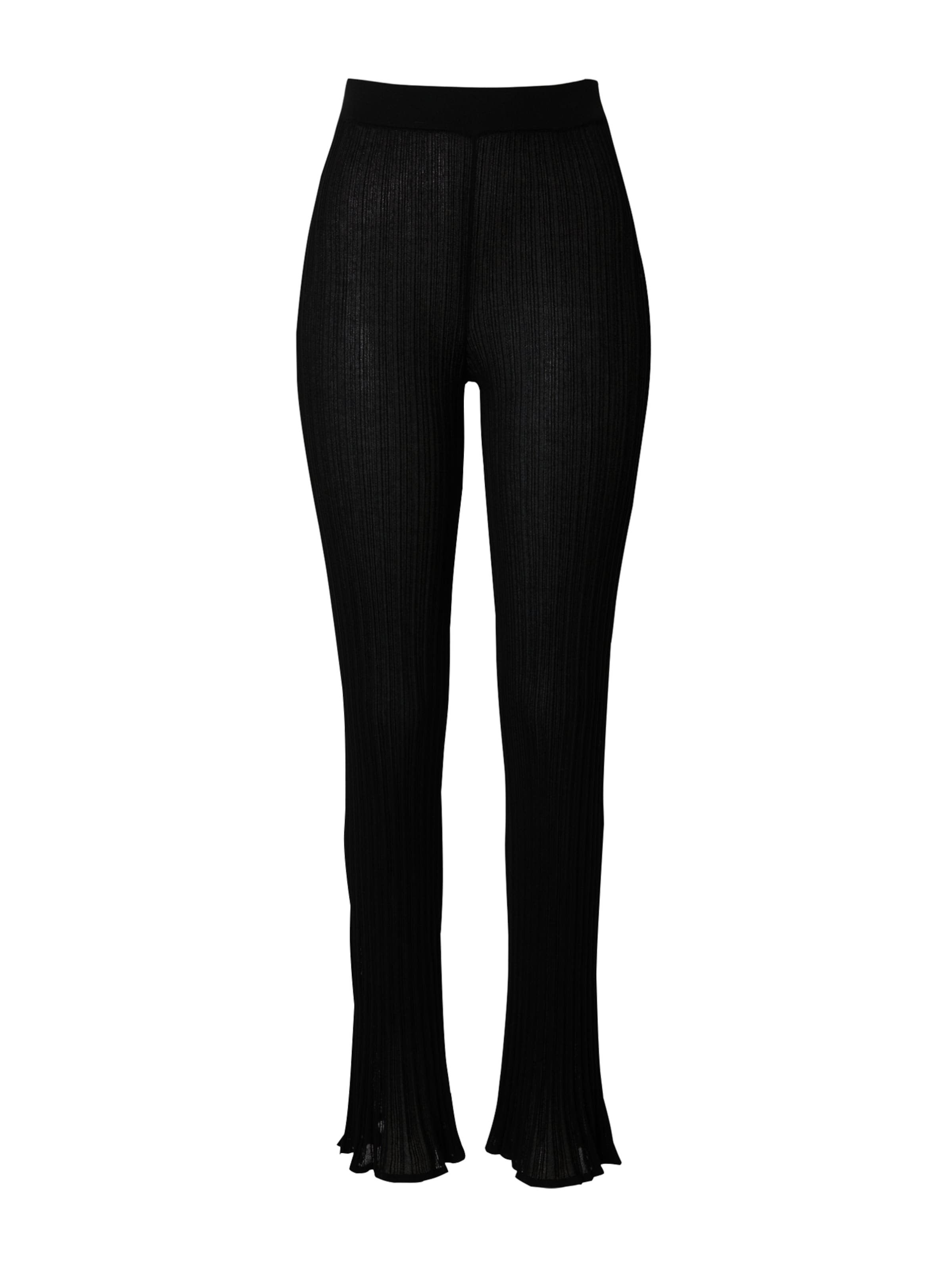 ABOUT YOU x Toni Garrn Flared Pants &#x27;Rebecca&#x27; in Black: front