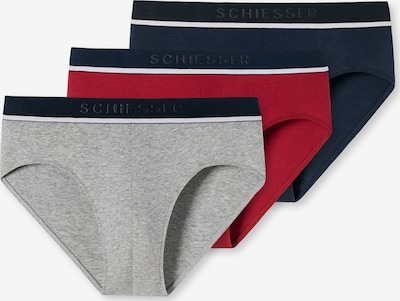 SCHIESSER Slip in Navy / Grey / Red / White, Item view