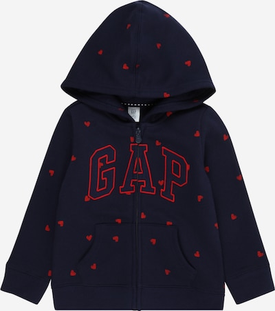 GAP Zip-Up Hoodie in Navy / Red, Item view