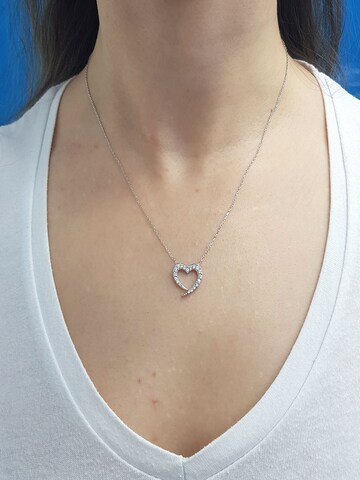 EinStein Diamant Necklace in Silver
