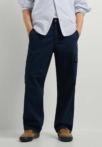 Pepe Jeans - Loosefit Pantalón cargo en azul: frente