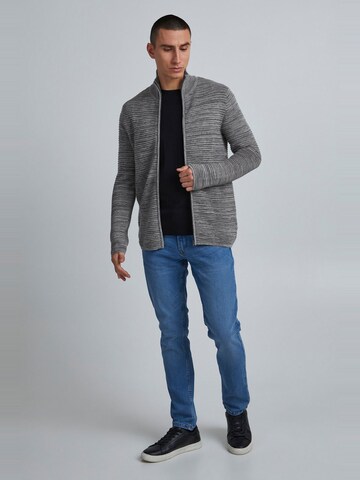 !Solid Regular fit Gebreid vest ' STRUAN ' in Grijs