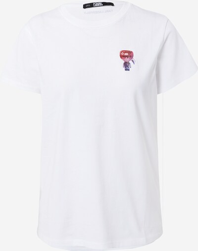 Tricou Karl Lagerfeld pe alb, Vizualizare produs
