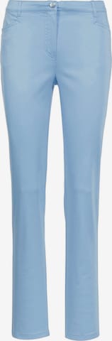 Goldner Slim fit Pants 'Carla' in Blue: front