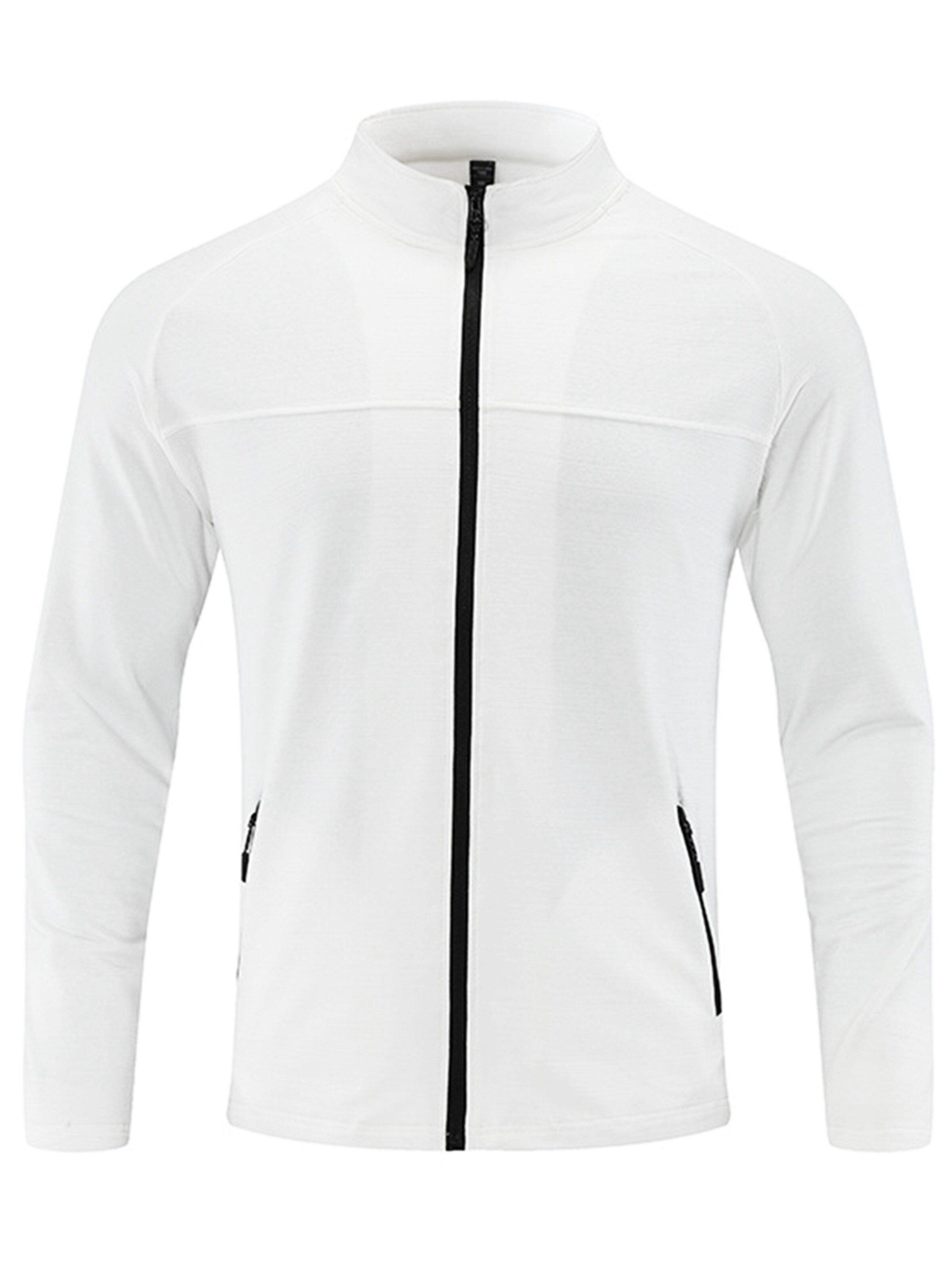 Youthup Athletic Cardigan in White: front