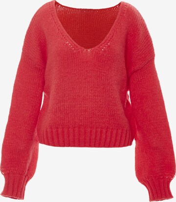 Pull-over MYMO en rouge : devant