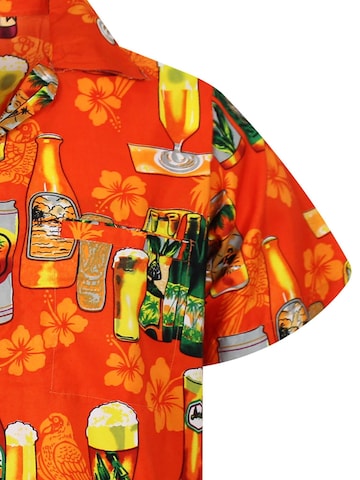 T-Shirt 'Beerbottle' King Kameha en orange