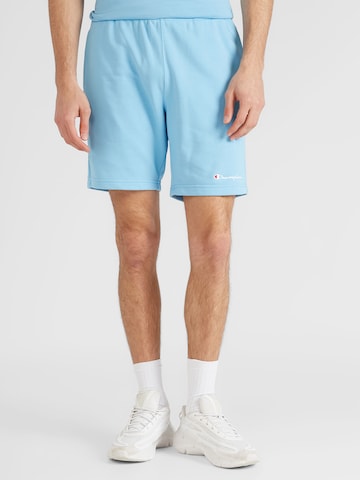 Champion Authentic Athletic Apparel Regular Shorts in Blau: predná strana