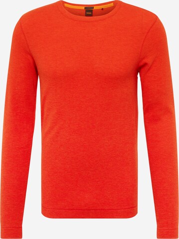 BOSS Sweater 'Tempest' in Red: front