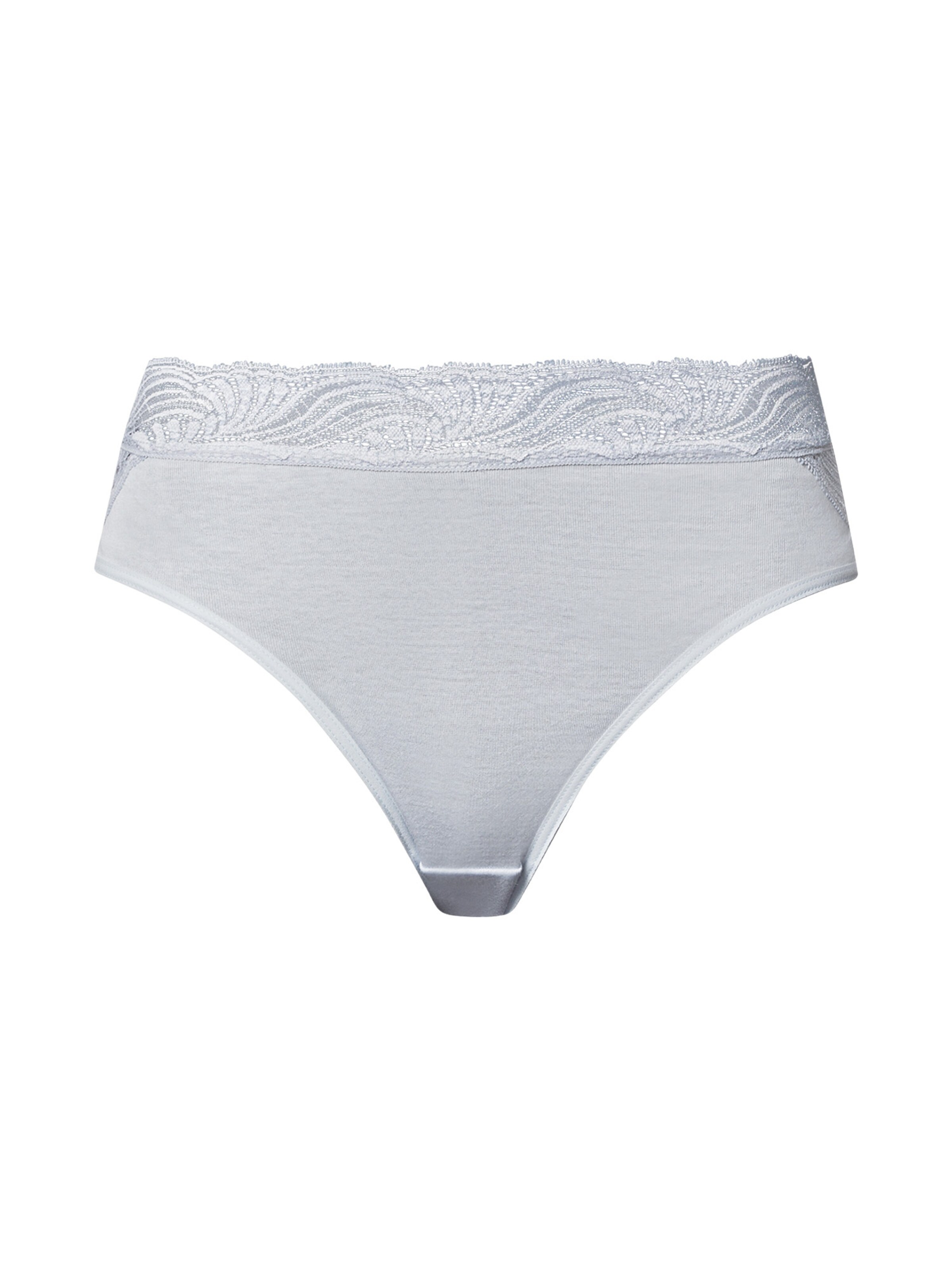Hanro - Cueca ' Cotton Delight ' em azul: frente