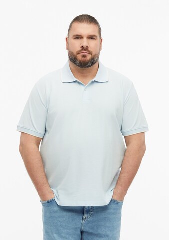 s.Oliver Men Big Sizes Shirt in Blue: front