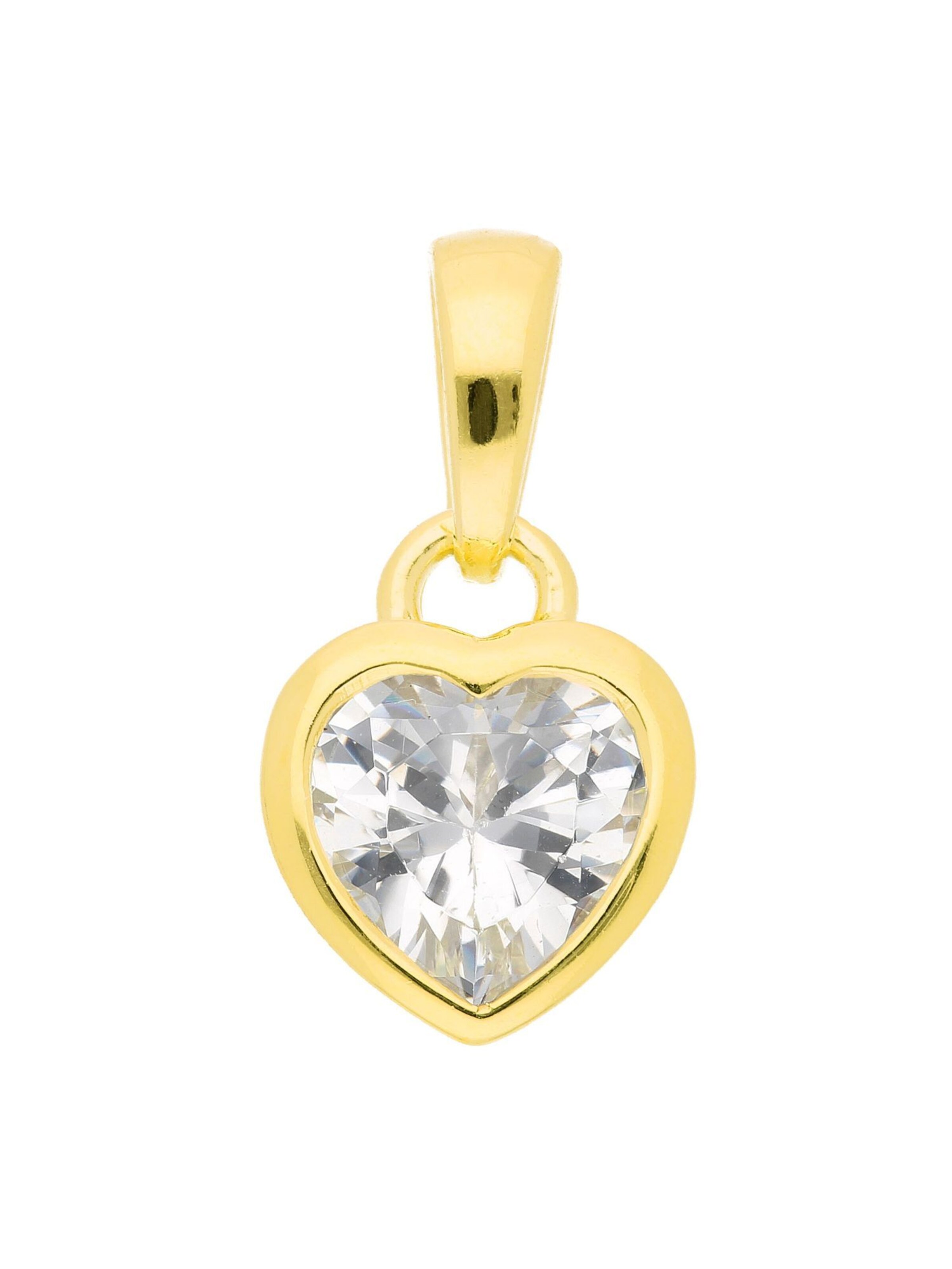 Adelia´s Anhänger 'Herz' in Gold: Vorderseite