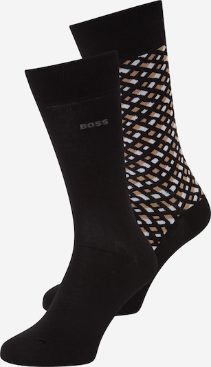 BOSS Socken in camel / grau / schwarz / weiß, Produktansicht