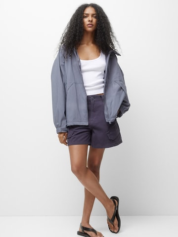 Pull&Bear Between-Season Jacket in Purple: front