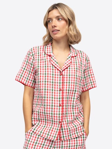 Cyberjammies Slaapshirt 'Tara' in Rood: voorkant