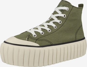 DIESEL High-Top Sneakers ' S-Hanami Mid ' in Green: front