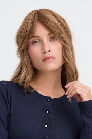 Pulz Gebreid vest ' PZSARA' in Blauw