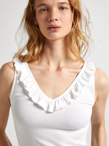 Pepe Jeans Top 'Leire' in Weiß