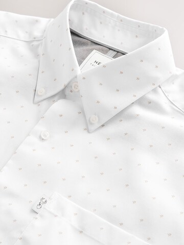 Next Regular fit Button Up Shirt in White