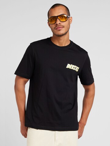 T-Shirt 'T-ADJUST-K12' DIESEL en noir : devant