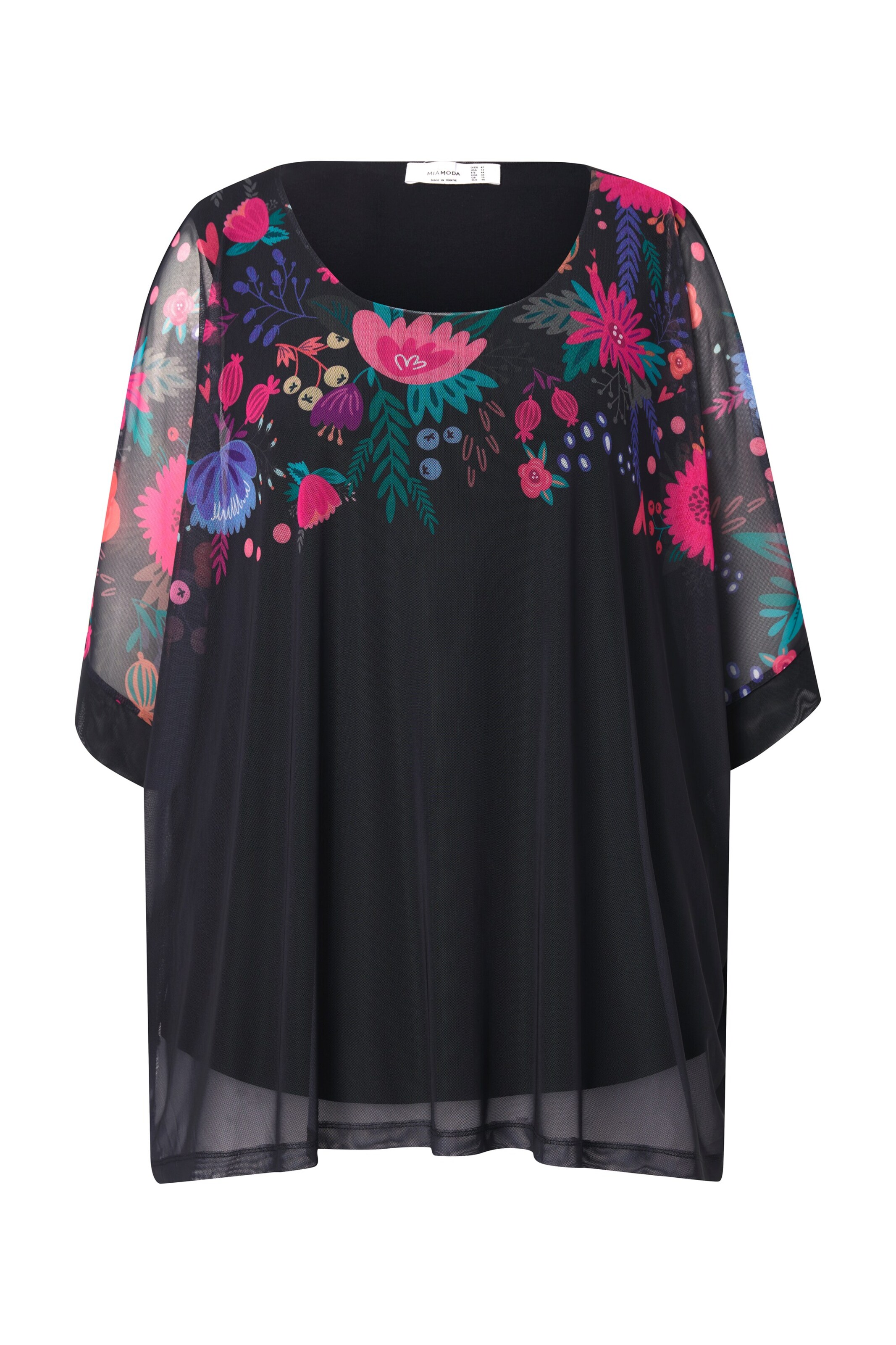 MIAMODA Blouse in Zwart: voorkant