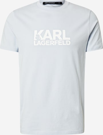 T-Shirt Karl Lagerfeld en bleu : devant
