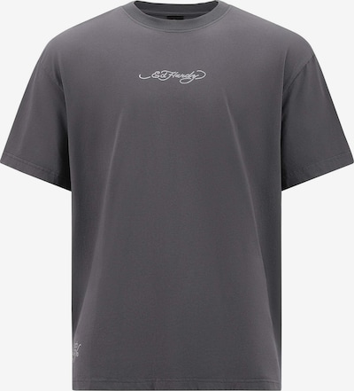 Marškinėliai 'Death Before Dishonor Eagle' iš Ed Hardy, spalva – šviesiai pilka / tamsiai pilka / rubinų raudona / juoda, Prekių apžvalga