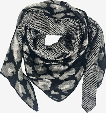 Kumixi Oversized Scarf 'Leo' in Black: front