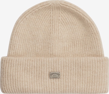 Superdry & Co Mütze in Beige: Vorderseite