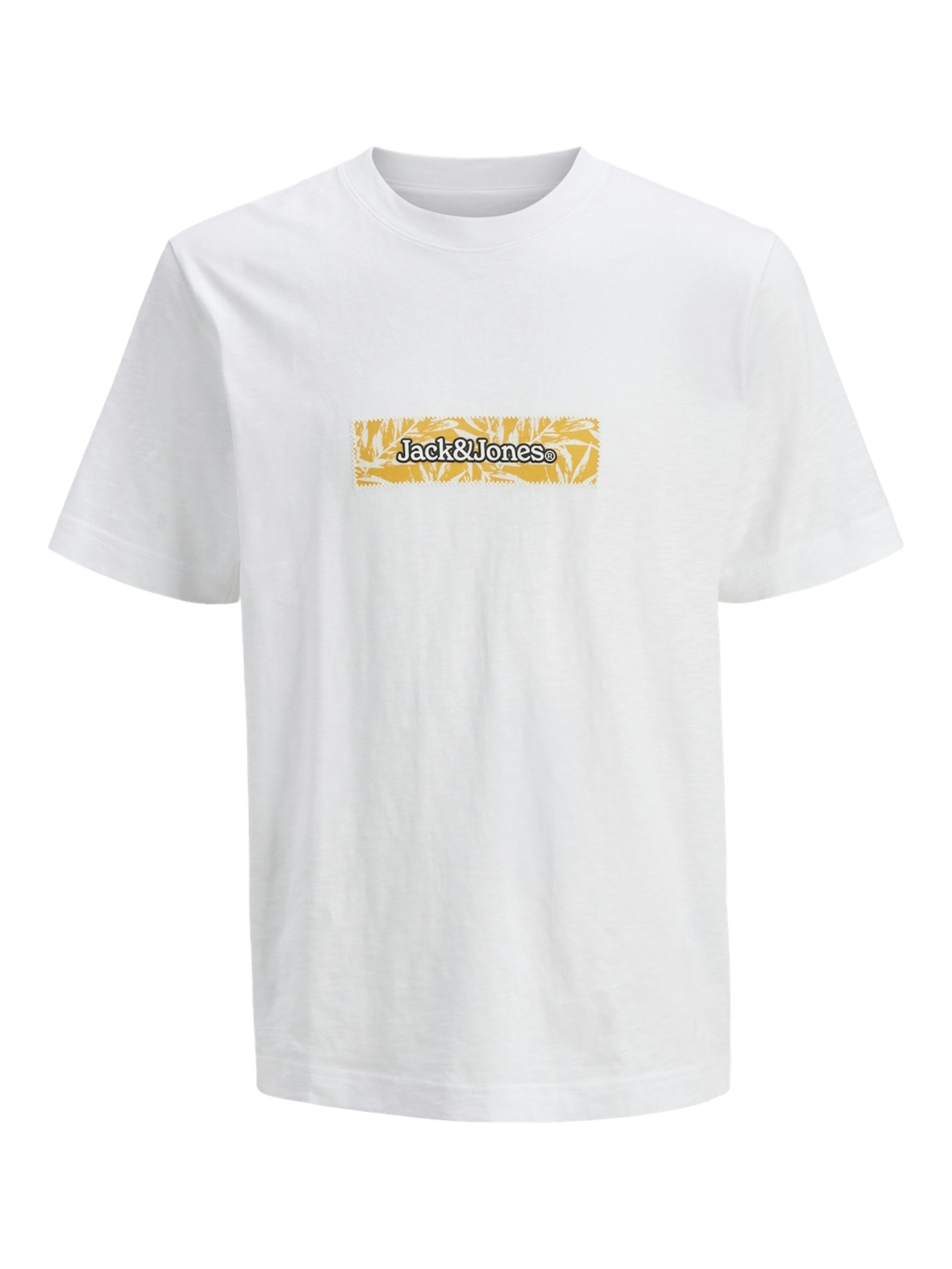 Jack & Jones Junior Shirt 'Split' in Wit: voorkant