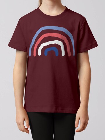 watabout.kids Shirt 'Regenbogen' in Rood