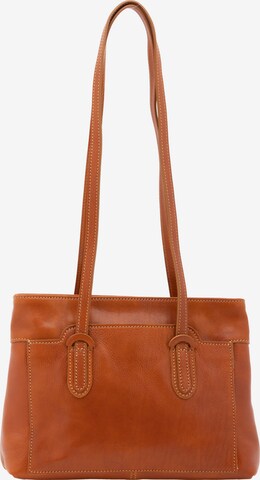 Borsa a spalla 'Borsa a Spalla Donna Vera Pelle Vacchetta - Chiusura Zip' di I Fratelli in beige: frontale