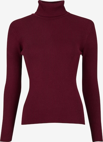 Urban Classics Trui in Rood: voorkant