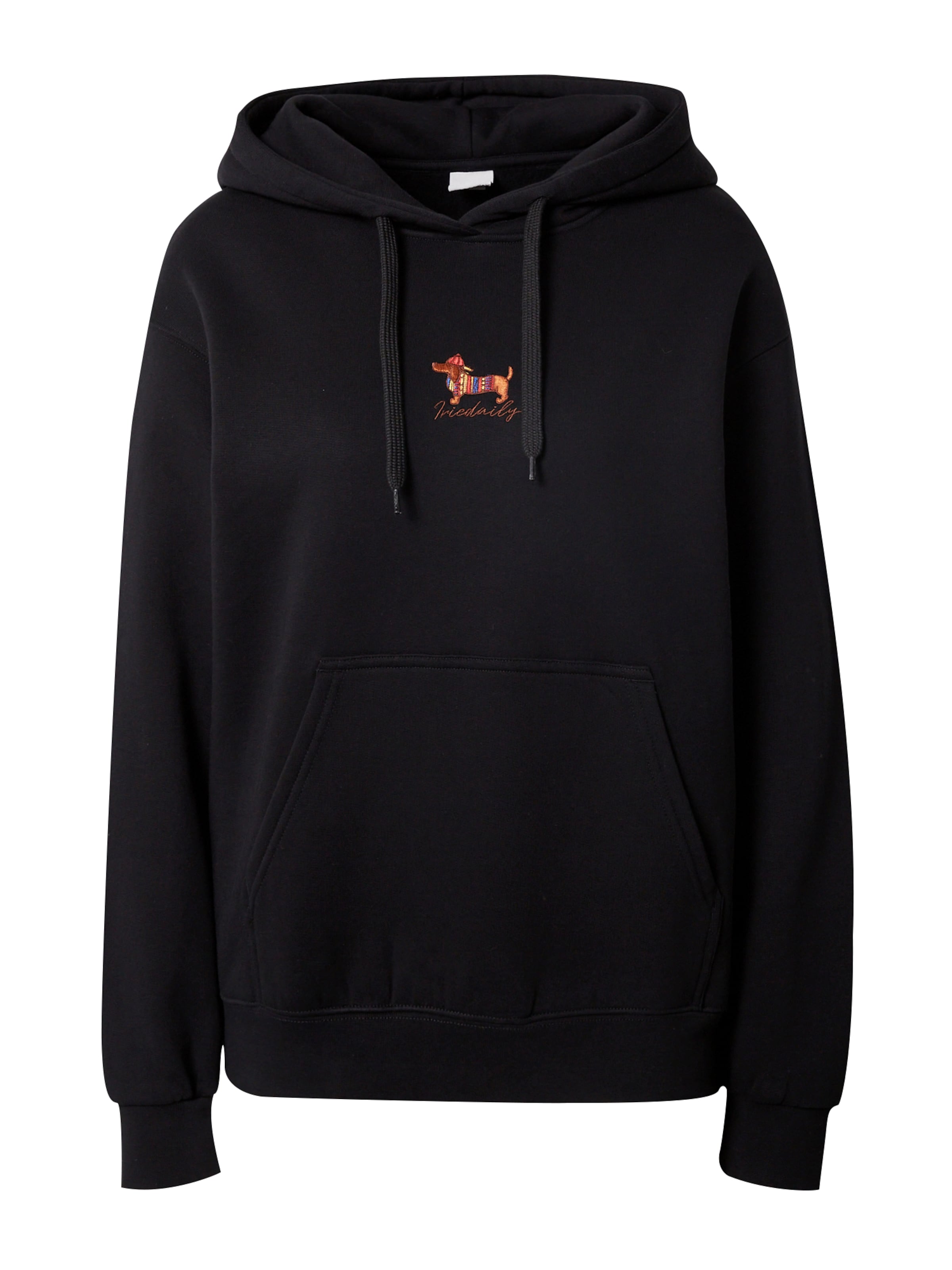 Iriedaily - Sudadera 'Dacksi' en negro: frente