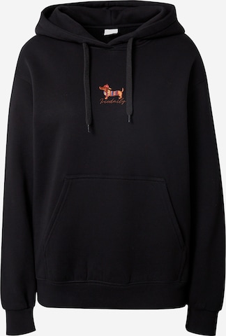 Sweat-shirt 'Dacksi' Iriedaily en noir : devant