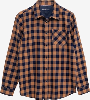 BIG STAR Regular fit Button Up Shirt 'Salwati' in Brown: front