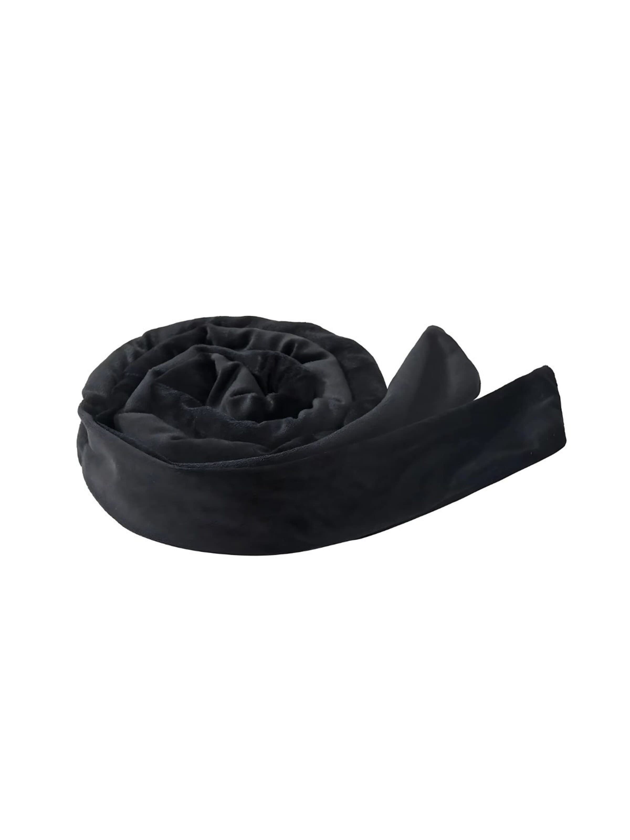 soho Hair accesoires - Joyería para el pelo 'Heatless Curler Set – Velour Headband & Satin Bonnet for Overnight Curls (Black, 9-Piece)' en negro