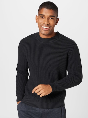 ABOUT YOU Sweater 'Aiden' in Black: front