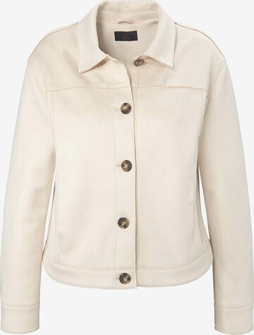 Emilia Lay Jackenblazer Jacket in faux suede in Beige: predná strana