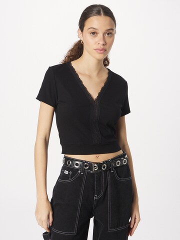 ABOUT YOU Shirt 'Emely' in Zwart: voorkant