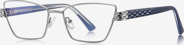 Lunettes de soleil 'Damen Cat-eye Blaulichthemmende Brillen Für Frauen Irous' VEYREY en argent : devant