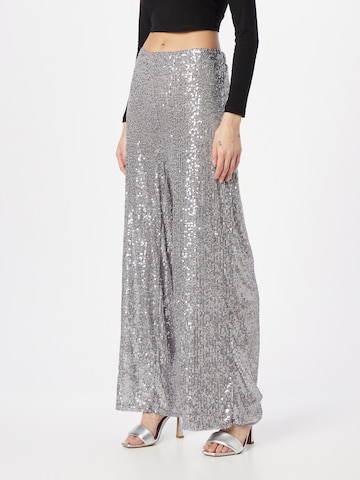 Oasis Wide leg Broek in Zilver: voorkant