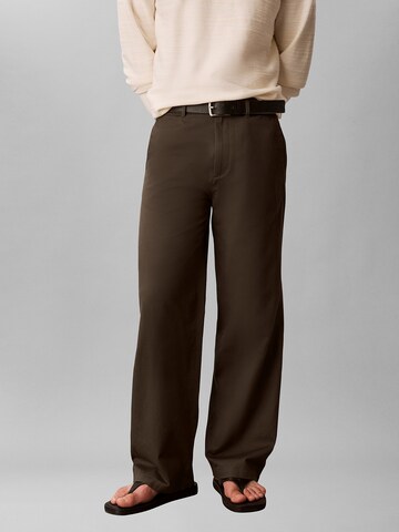 Calvin Klein Loosefit Hose in Braun