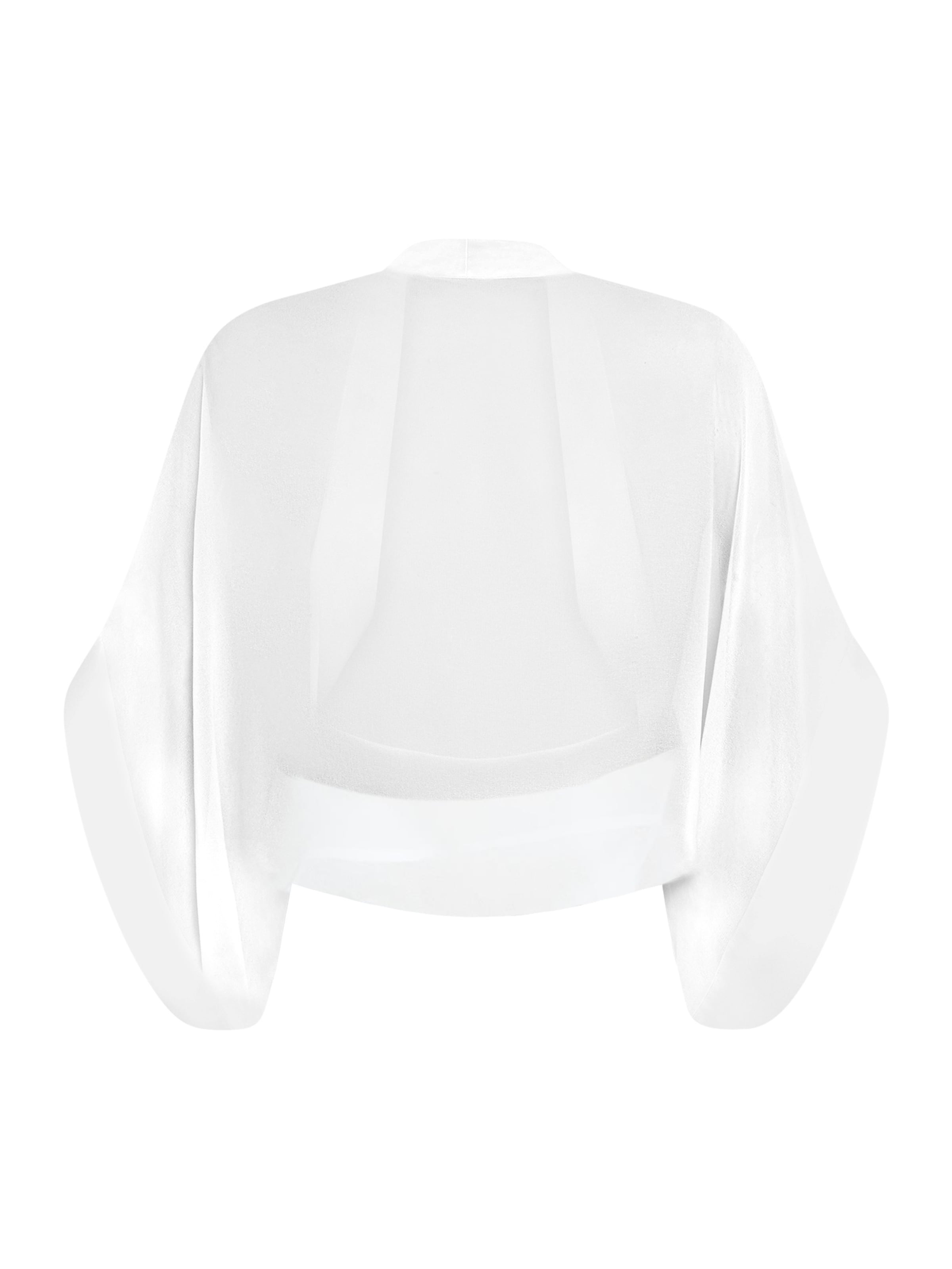 Vera Mont Chiffonstola mit 3/4 Arm in Weiß