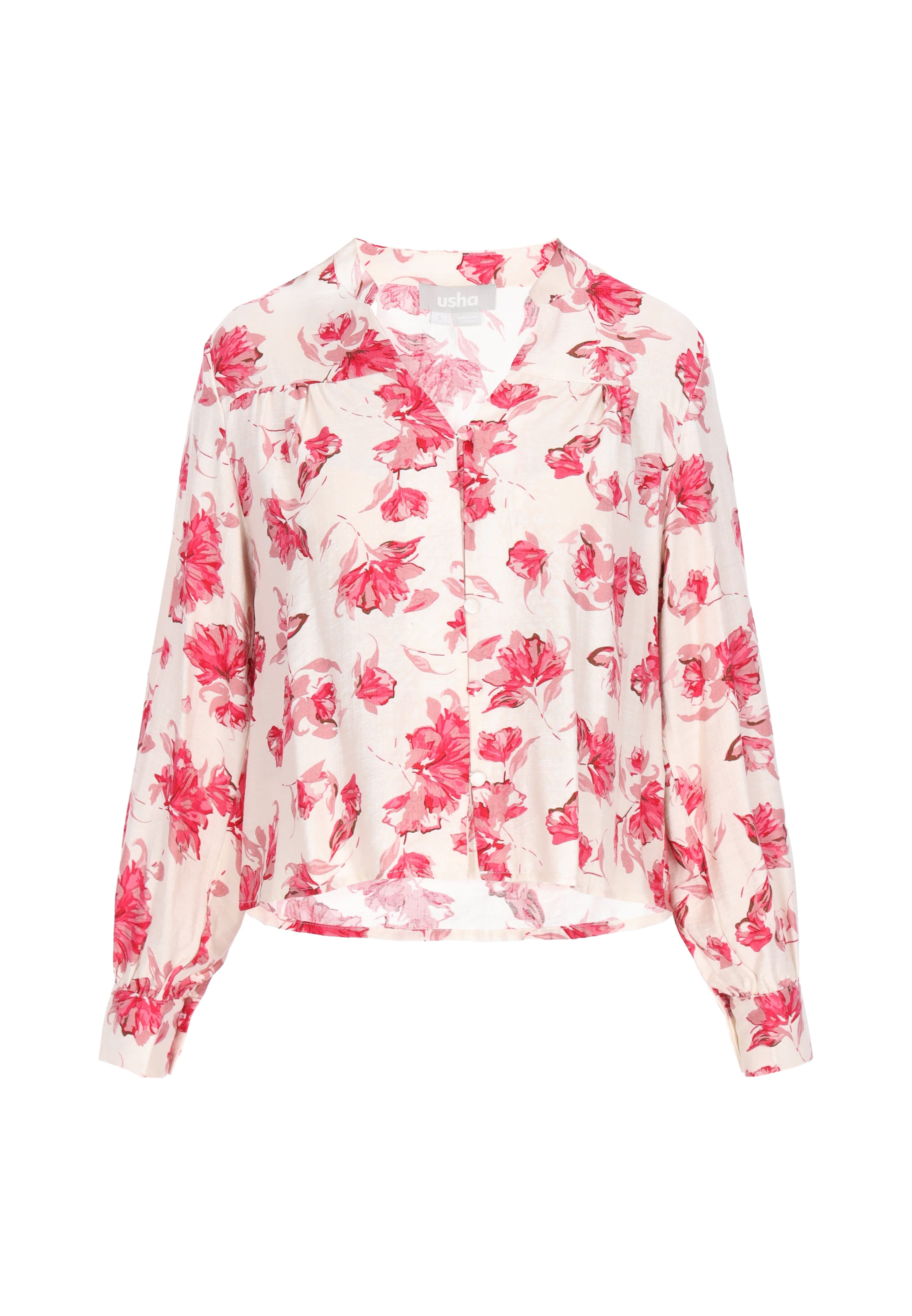 Usha - Blusa en beige: frente